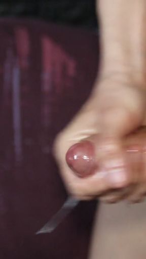 Big cumshot after abstinence and sweet moans   Clip 1