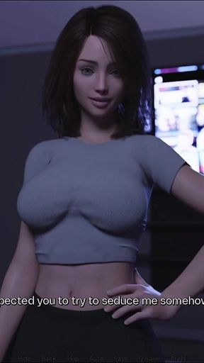 His Big Ass Roomate Seduces Him While They Watch Movies, Sexy Slut Big Ass Lingerie - Heart Problems 10