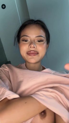 Slim solo babe teases fans on OnlyFans
