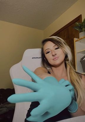 Wet surgical glove ASMR