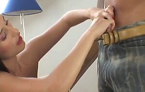 Busty brunette sex with her boyfriend