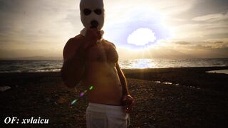 Beach Public Ginormous Dinky Fumble Muscle Solo Queer Exposure