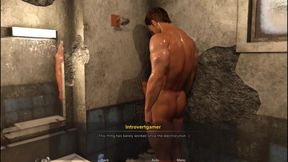 A soldier Struggle shower with Mira and Sarah