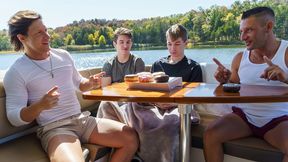 Step Dads Jax Thirio &amp; Dalton Riley Take Turns Pounding Their Twink Step Sons On A Boat - FamilyDick