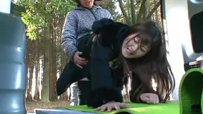 Passionate Japanese MILF Engages in Secret Forest Van Sex Delightfully