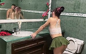 MY TRANS FRIEND SUCKS MY HUGE COCK UNTIL I SWALLOW HER MILK