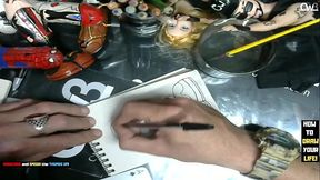 It'_s time to tracing sketch of the Mia Khalifa Porn Star - Dildo art