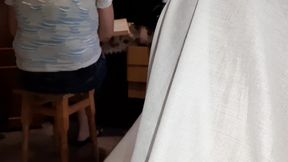 While My Girlfriend Is Studying for Her Exam, Our Neighbor Is Playing with My Pussy Under the Blanket