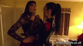 Hot kinky wife has sex with cross dressing husband