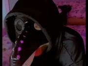 Femboy Plague Doctor gives Blowjob for Halloween