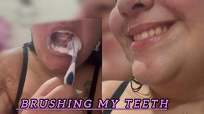 Brushing teeth