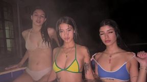 my friends and i had sex with my neighbor! foursome!