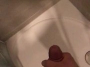CUMSHOT like a gun! Amazing spray after good jerking