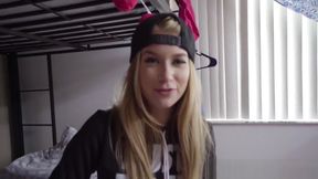 Arya Fae College Party Slut Testing Her Gag Reflex