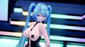 Hatsune Miku Takes Big Tits Action in 3D MMD Fantasy