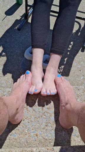 Do you want to join us for some public footsie?