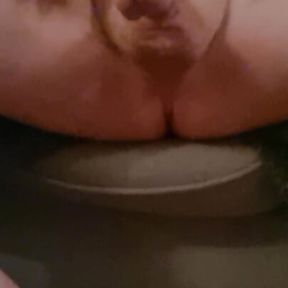 Wanking big hard dick, edging, ruined orgasm. Pre cum. Tight arsehole