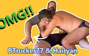 Btrucker77 &amp; Hairyan First Bb Fuck