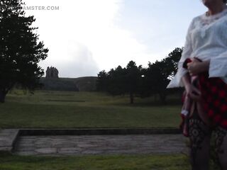 tranny sissy sounding underware outdoors 5