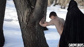 GrowlBoys - Boy fucked bareback by satyr in spellbound world