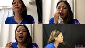 Saryu Usui - CLOSE-UP of Japanese cute girl SNEEZING sneez-16 - wmv