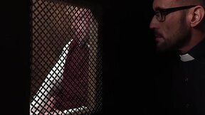 ”Yesstep father - Jesse Stone Sucks step father Myles Meat In The Confession Room”