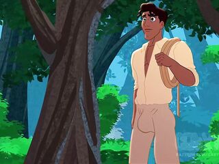 Sexo homo gostoso entre Flynn Rider x Naveen
