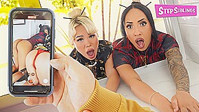 Luna Luxe & Kona Jade & Peter Green in Caught, Stuck, and Fucked - StepSiblings