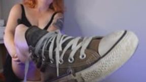 POV Caught Smelling Stinky Sneakers Humiliated and Made to Jerk for Deanna WMV 720