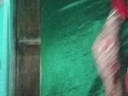Indian Crossdresser wearing the Green Saree  xxx and feeling sexy
