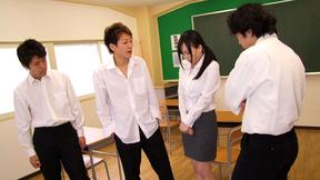 ”Sexy teacher is about to get fucked hard”
