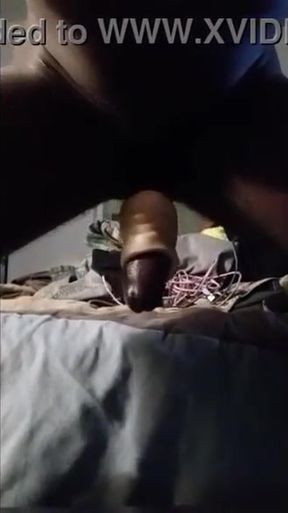Juicy BBC cum dripping masturbation