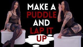 Make a PUDDLE and LAP IT UP