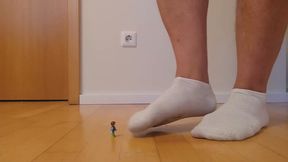 A Tiny Has To Sniff My Socks And Gets Crushed