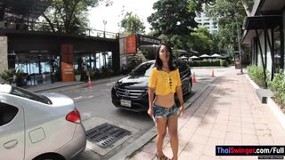 Thai teen amateur girlfriend enjoys her new boyfriends BWC