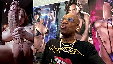 Hard White Transgender Girl Cock Shooting Cum Hard As Fuck, AI Generated