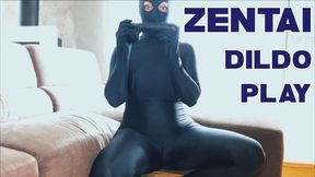 Zentai Dildo Play