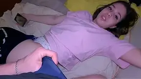 Step sis sucks giant shaft in taboo POV scene