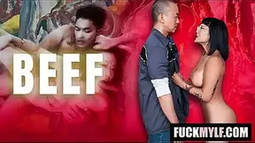 Busty Asian MILFs Beef Ends in Hardcore Threesome Kitty Chow, James Bang, Arin Jones