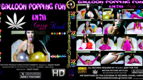Balloon Popping Fun with Cazzy Kush