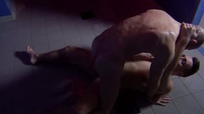mathieu ferhati baise david branhaal comme une pute dans les douches - fighters - scene 2 - gaysight.com