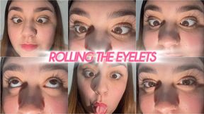 Rolling eyes + close-up