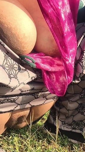 Indian Village Aunty Hardcore Sex Video Fucked Outdoor in Jungle by Stepbrother