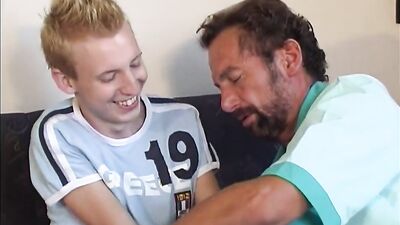 Naughty gay chap is having sex with his older neighbor