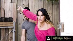 Voluptuous Mature babes Julianna Vega helps her friend Casca Akashova in fucking her stepson.