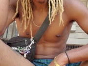 Tending to dis BBC while trending to my plants and busting my phat load