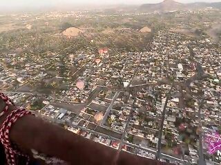 Date Night - Risky Sunrise Sex (that babe swallows) over pyramids in an air balloon - Sammmnextdoor