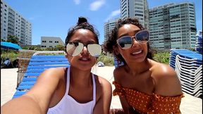 18yo filipina and latina teens in miami on spring break try their first big black cock