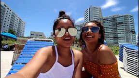 18yo filipina and latina teens in miami on spring break try their first big black cock