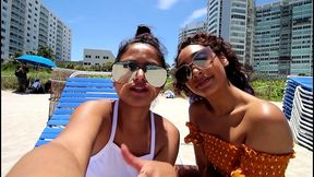 18yo filipina and latina teens in miami on spring break try their first big black cock